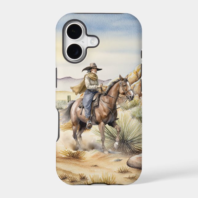 cute cowgirl lovers desert  Case-Mate iPhone case (Back)