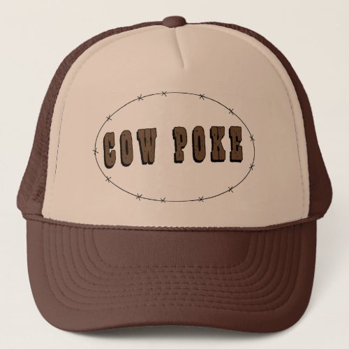 Cute Cowpoke or Cow Poke Trucker Hat
