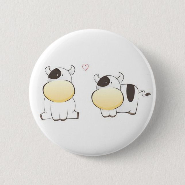 cute cows button (Front)