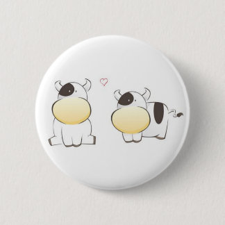 cute cows button
