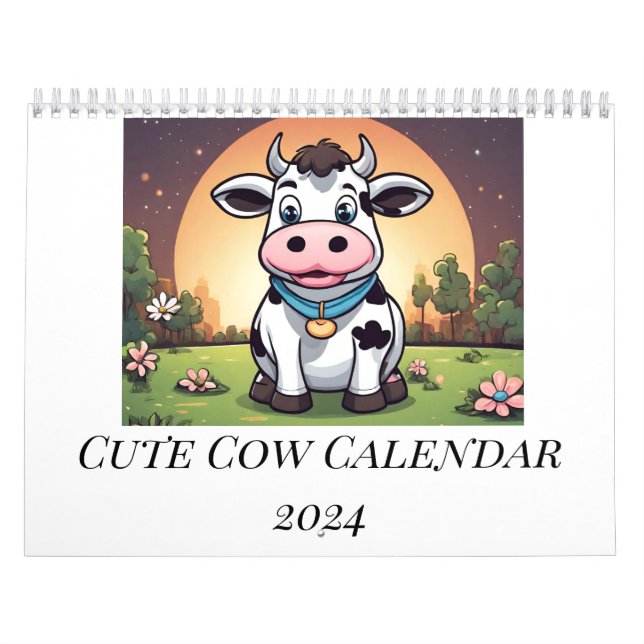 Cute Cows Calendar  (Cover)