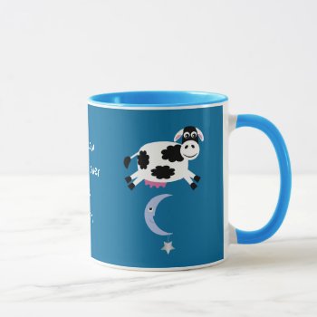 Cute Cows Jumping Over The Moon Mug by Molly_Sky at Zazzle