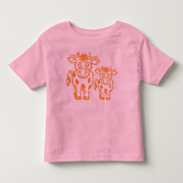 Cute Cows T-Shirt for Toddlers (Front)