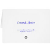 Cute Cozumel Thatched Roof Home Cards (Back Horizontal)