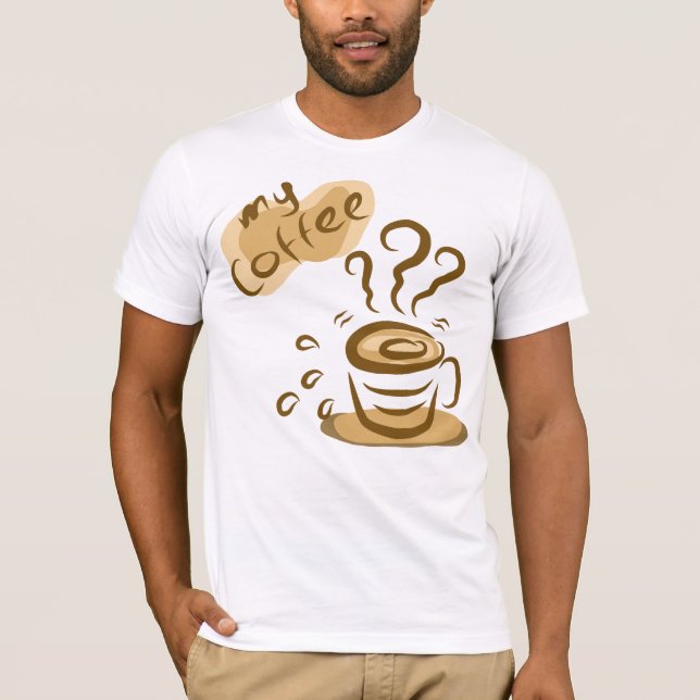 Cute Cozy Coffee Quote Aesthetic T-Shirt (Front)