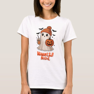 Cute Cozy Ghost Halloween T-Shirt