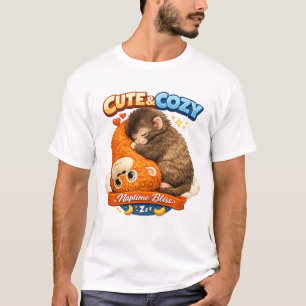 Cute & Cozy Naptime Bliss Adorable Baby Animal T-Shirt