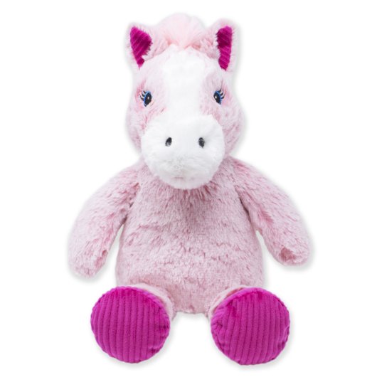 Cute & Cozy Pretty Pink Horse Plush Stuffed Animal (Front w/o shirt)