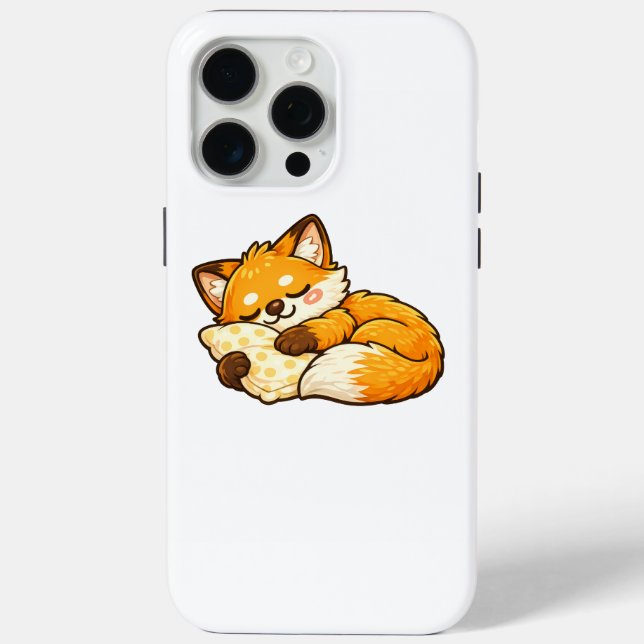 Cute Cozy Sleeping Fox Case-Mate iPhone Case (Back)