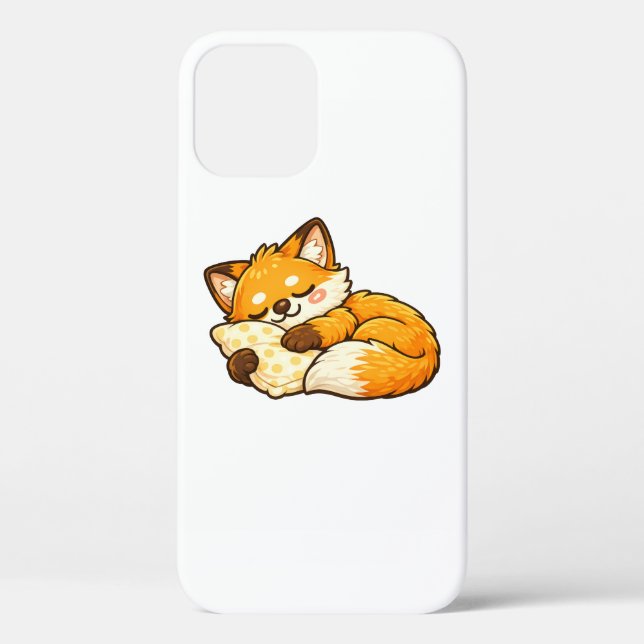 Cute Cozy Sleeping Fox Case-Mate iPhone Case (Back)