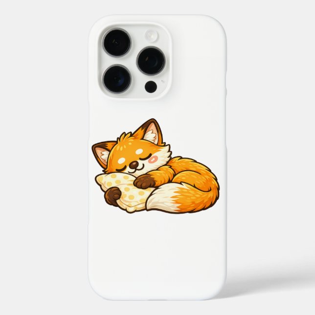 Cute Cozy Sleeping Fox Case-Mate iPhone Case (Back)