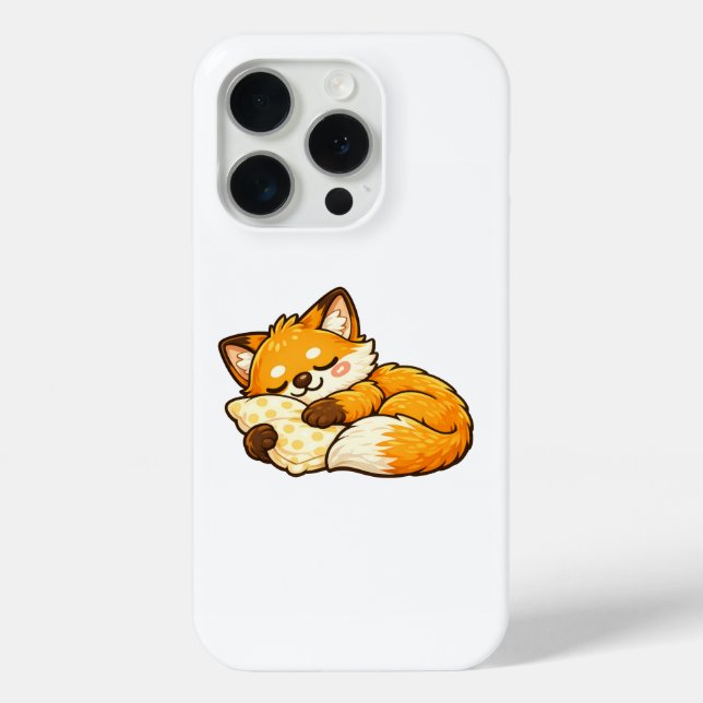 Cute Cozy Sleeping Fox Case-Mate iPhone Case (Back)