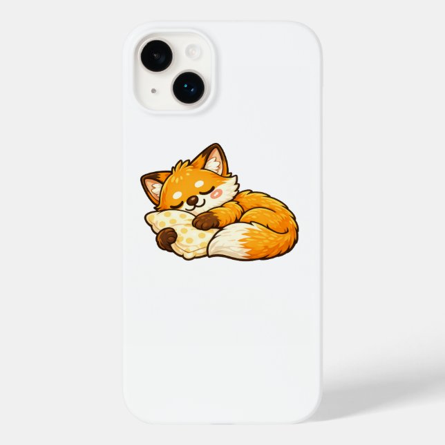 Cute Cozy Sleeping Fox Case-Mate iPhone Case (Back)