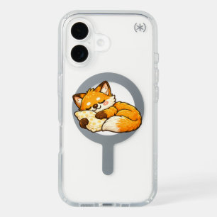 Cute Cozy Sleeping Fox iPhone 16 Case