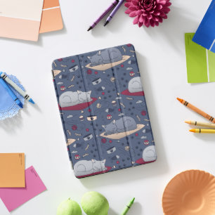 Cute & Cozy Sleepy Cat Dreams Pattern  iPad Pro Cover