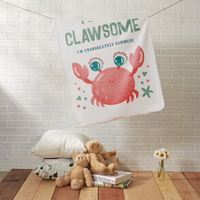 Cute Crab Baby Blanket (In Situ)