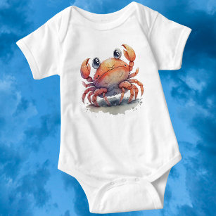 Cute Crab Baby Bodysuit