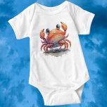 Cute Crab Baby Bodysuit at Zazzle