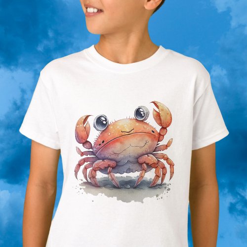 Cute Crab Boys T_Shirt