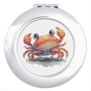 Cute Crab Compact Mirror
