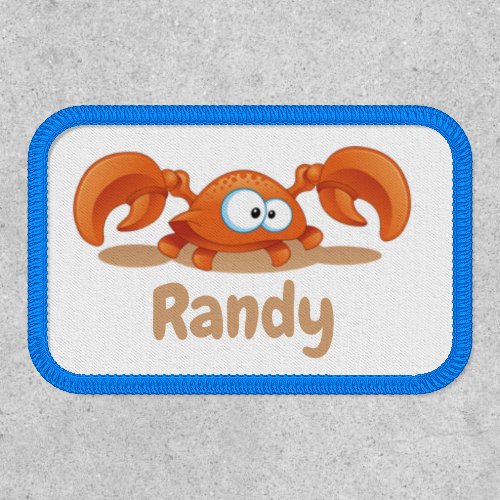 Cute Crab Custom Name Patch