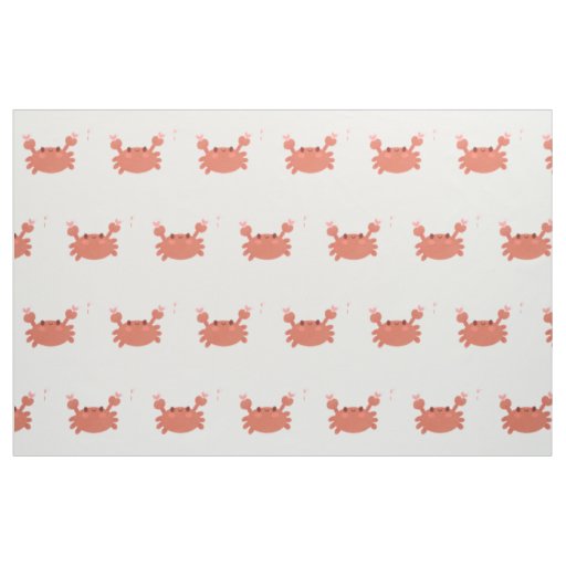 Cute crab fabric