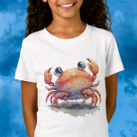 Cute Crab Girl&#39;s T-shirt at Zazzle