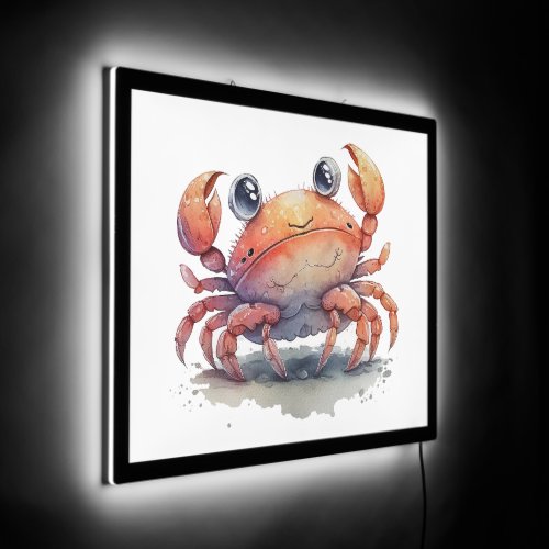 Cute Crab Illuminated Sign