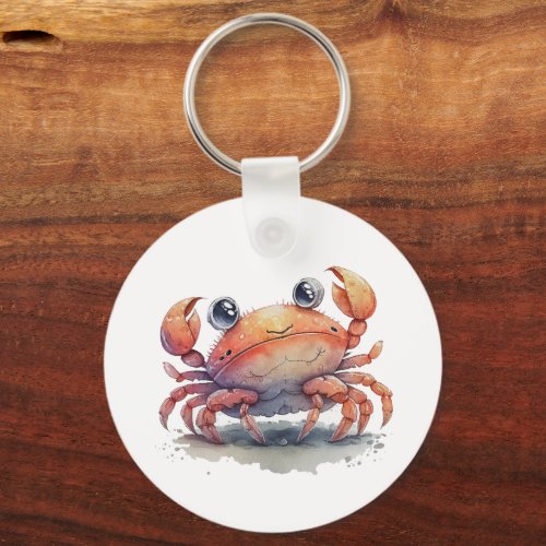 Cute Crab Keychain