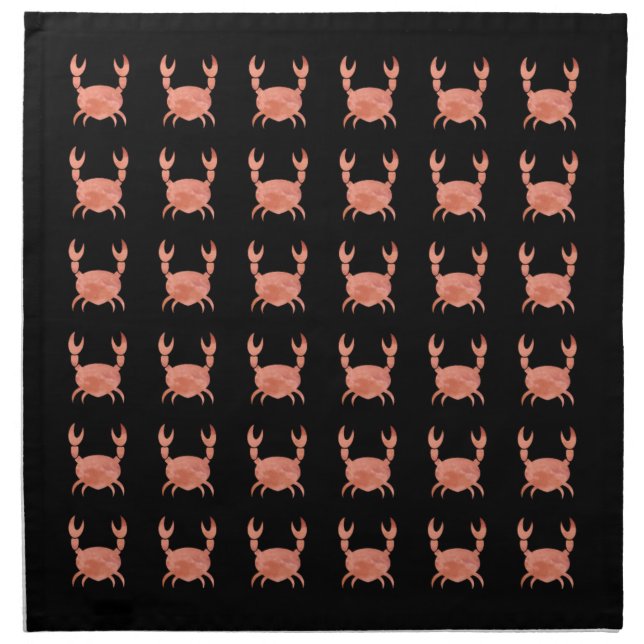 Cute Crab Napkins (Front)