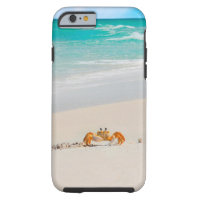 Cute Crab on a Tropical Beach Phone Cases