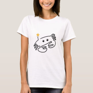 Cute Crab One Line Art with Red Heart T-Shirt