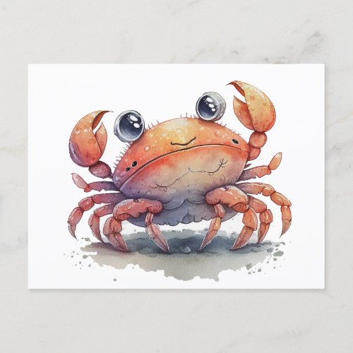 Cute Crab Postcard