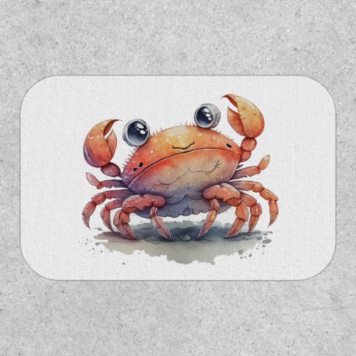 Cute Crab Rectangle Patch