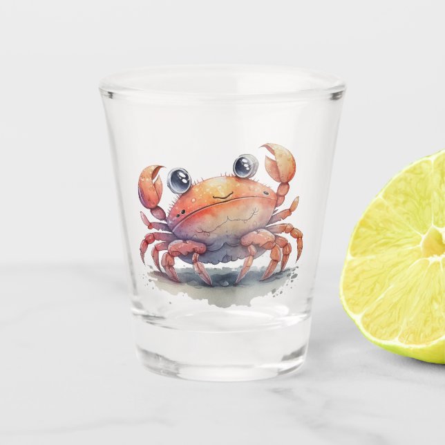 Cute Crab Shot Glass (Front)