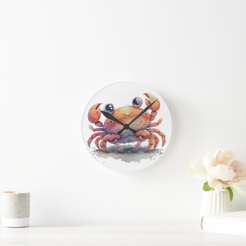 Cute Crab Wall Clock