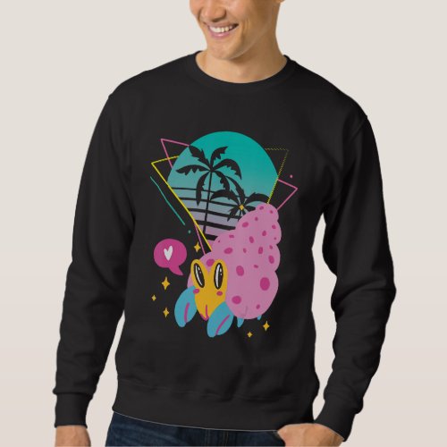 Cute Crab with Palm trees Seafood Ocean Sweatshirt