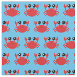 Cute Crabs Kids Beach Animals Fabric