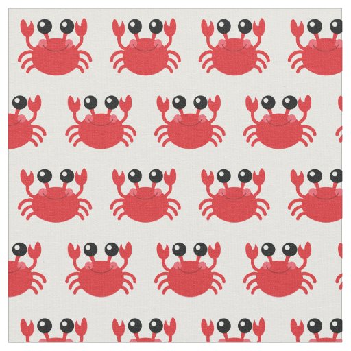 Cute Crabs Kids Beach Animals Fabric