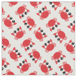Cute Crabs Kids Beach Animals Fabric