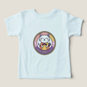 Cute Craft Cat Knitting T-Shirt Toddler T-shirt
