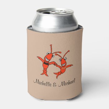 Cute Crawfish Couple Can Cooler by EnchantedBayou at Zazzle