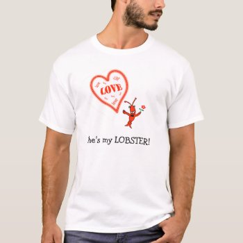 Cute Crawfish / Lobster Heart Shirt by EnchantedBayou at Zazzle