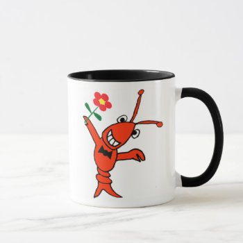 Cute Crawfish / Lobster In Bow Tie Mug by EnchantedBayou at Zazzle