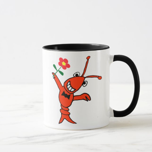 Cute Crawfish / Lobster in Bow Tie Mug (Right)