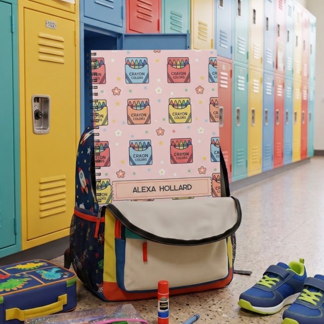 Cute Crayon Back to School Notebook Pattern  (Creator Uploaded)