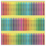 Cute Crayons School Supplies Teacher Fabric