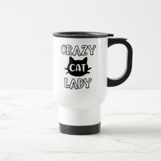Cute Crazy Cat Lady Kitten Kitty Mom Gift Ladies Travel Mug