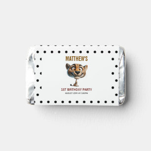 Cute Crazy Cheetah Farm Theme 1st Birthday Hershey's Miniatures