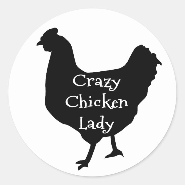Protected by Crazy Chicken Lady Sticker Decal 